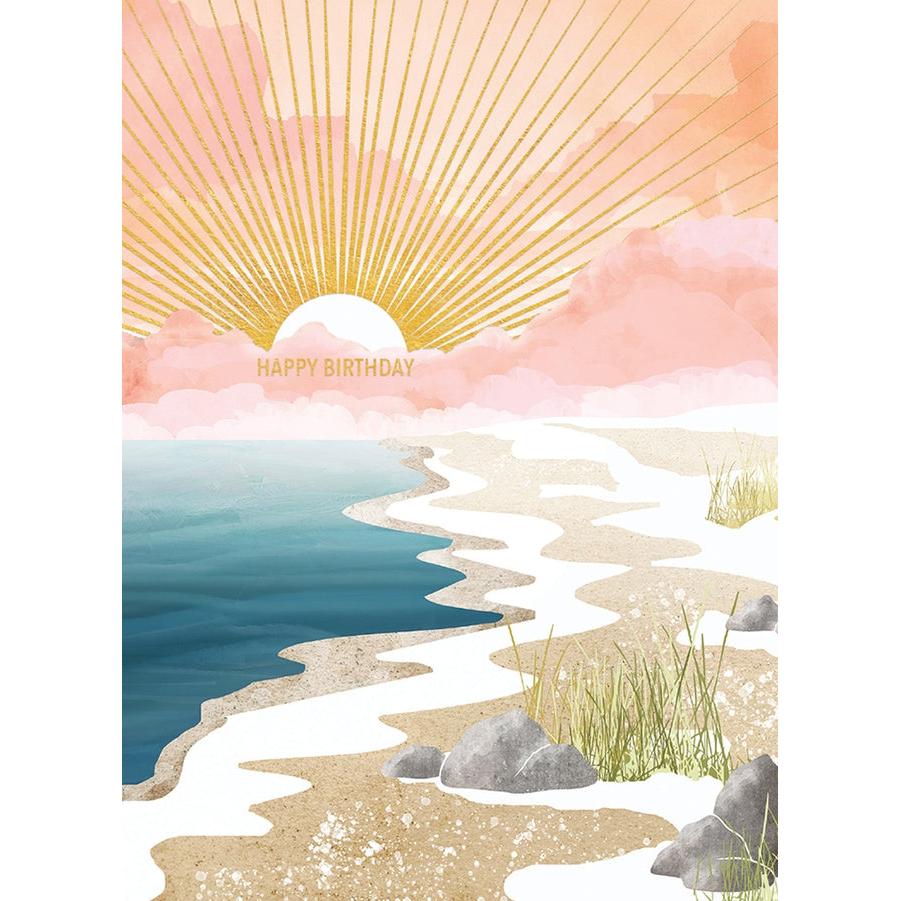 Winter Beach I Birthday Card - Just Fabulous Palm Springs