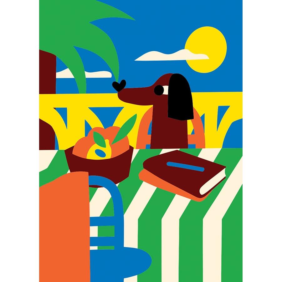 Summer of Dog Birthday Card - Just Fabulous Palm Springs