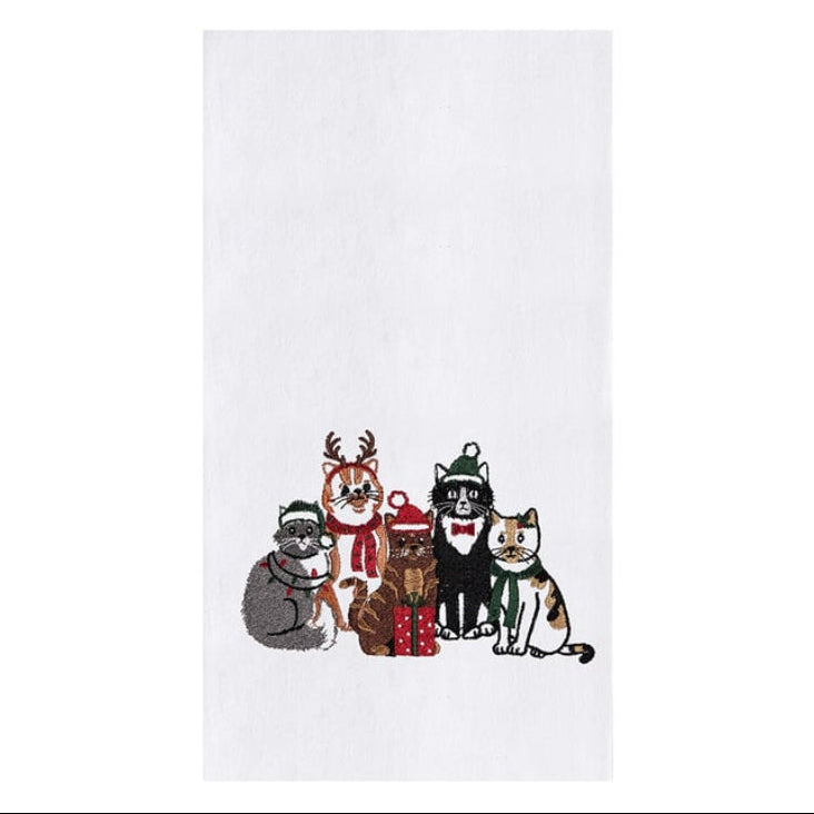 Christmas Cats Kitchen Towel