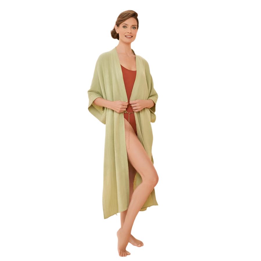 Organic Cotton Retreat Gown - Olive