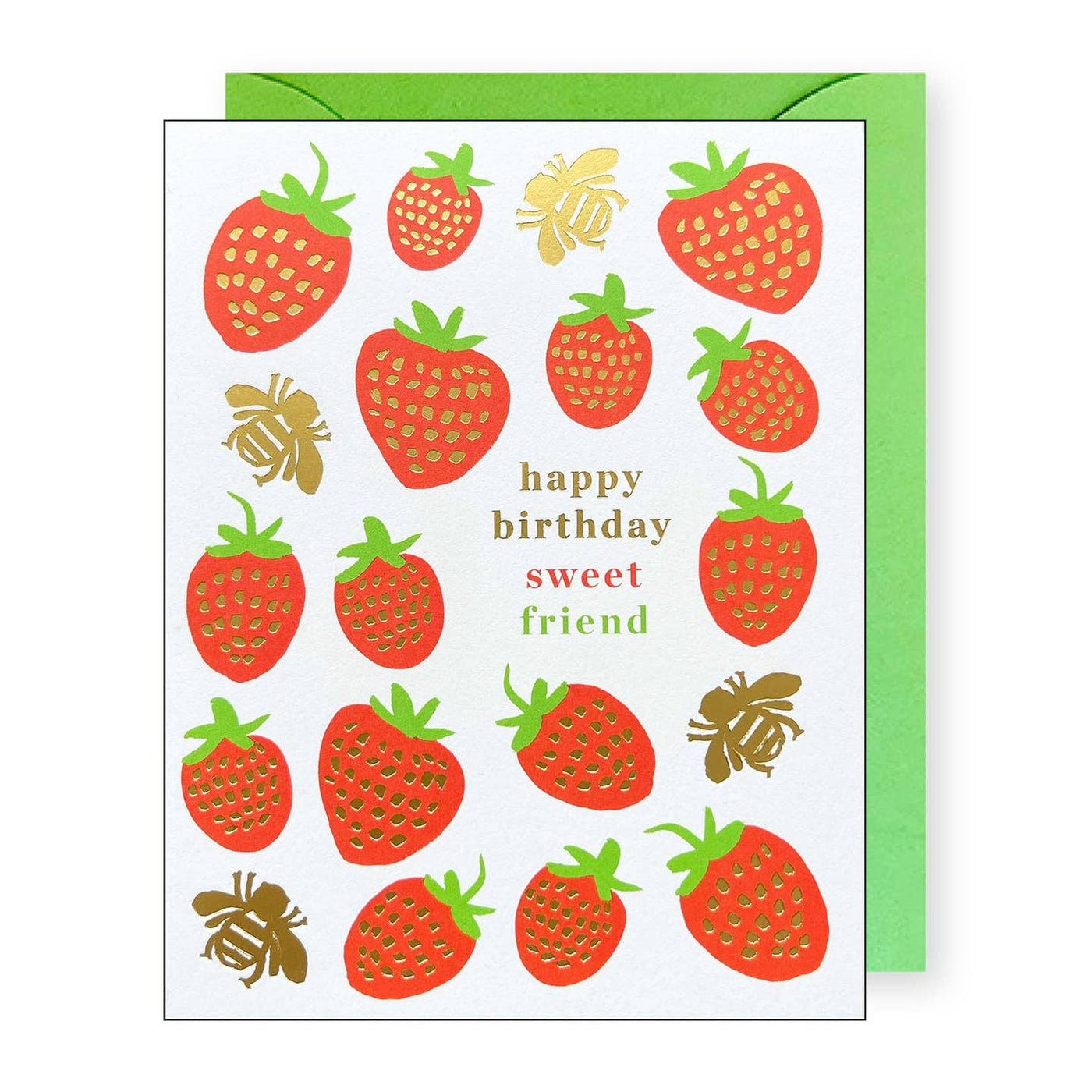 Sweet Strawberries Birthday Card