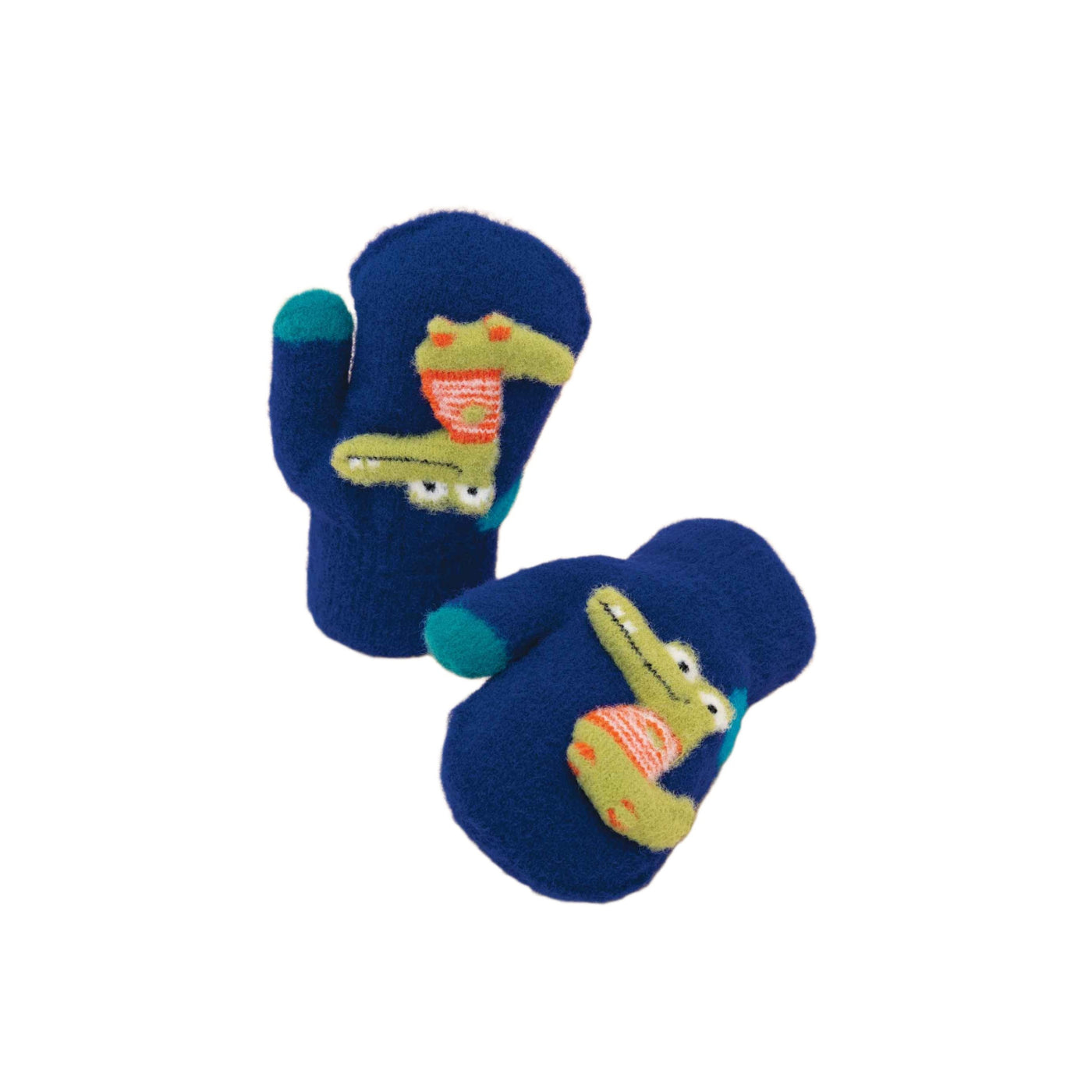 Smiley Croc Powder Pals Mittens - Royal Blue