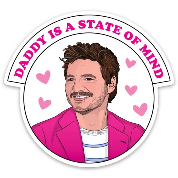 Die Cut Sticker: Pedro Pascal Daddy