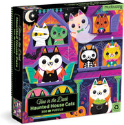 Glow Family Haunted House Cats 300 Piece Puzzle