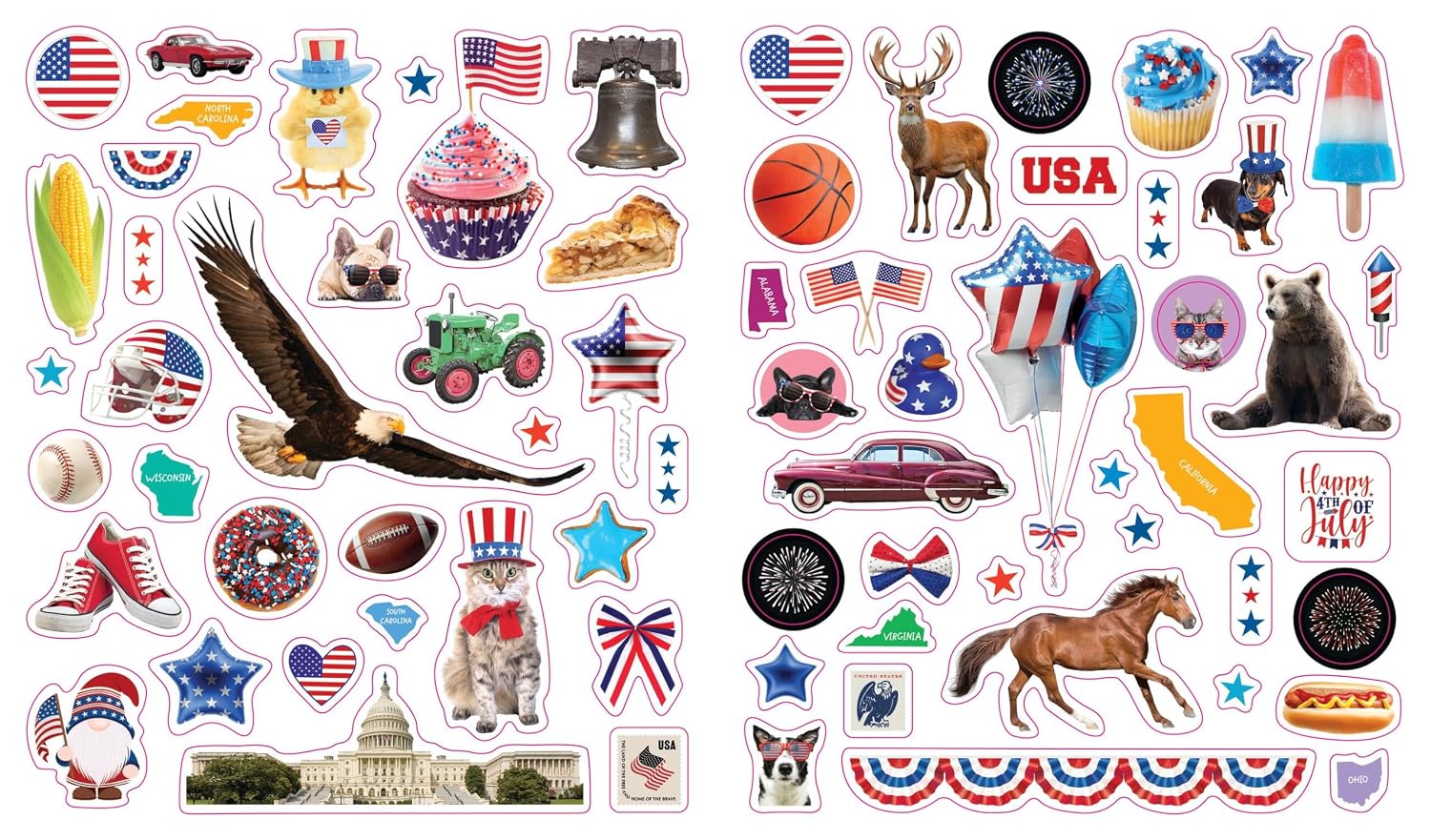 Eyelike Stickers: U.S.A.