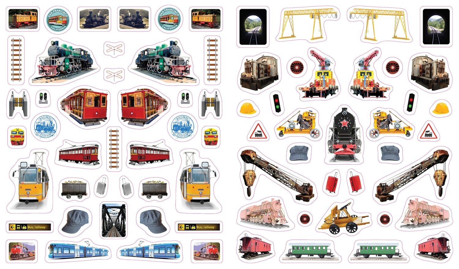 Eyelike Stickers: Trains