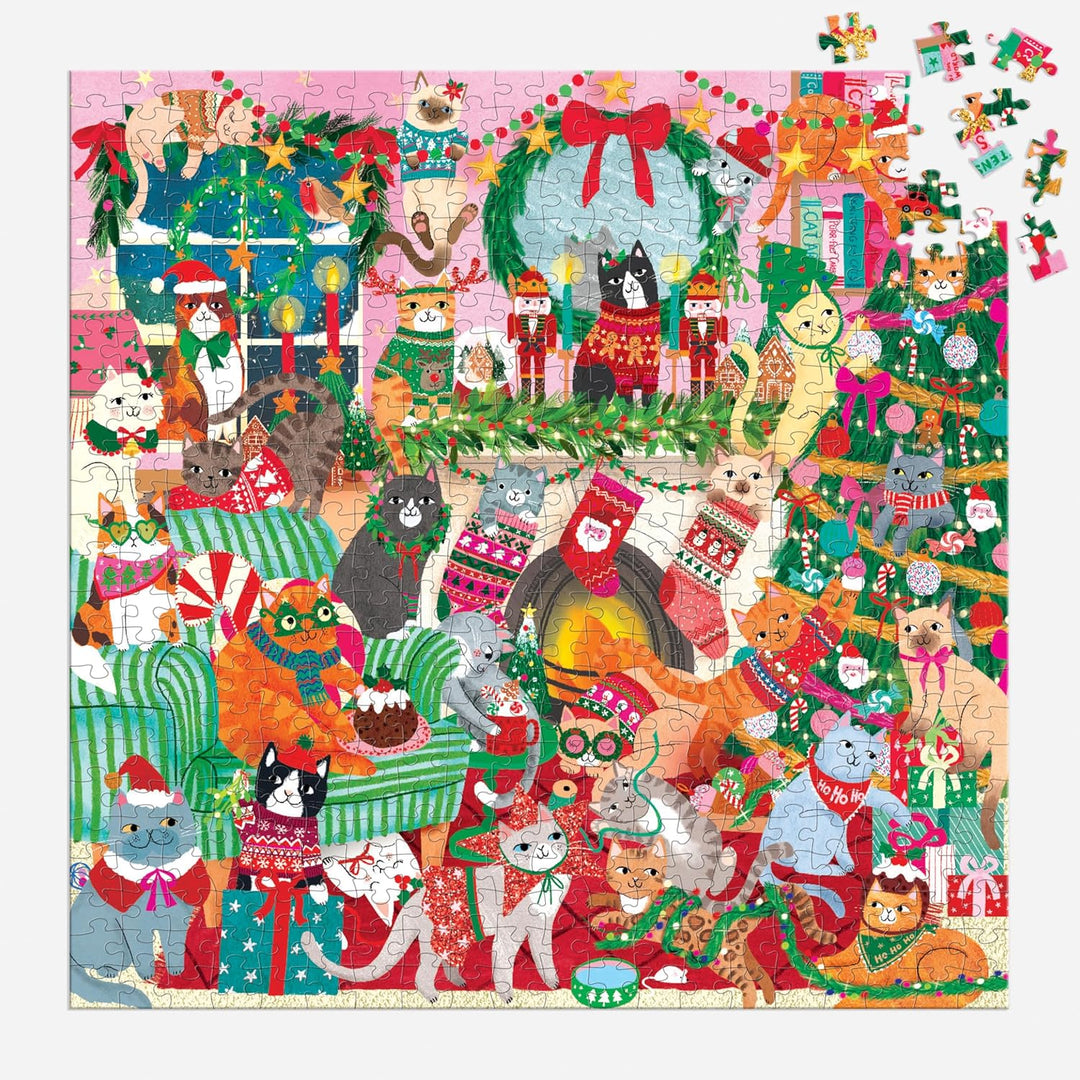 Merry Catmas! 500 Piece Family Jigsaw Puzzle
