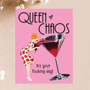 Queen Of Chaos Birthday Card