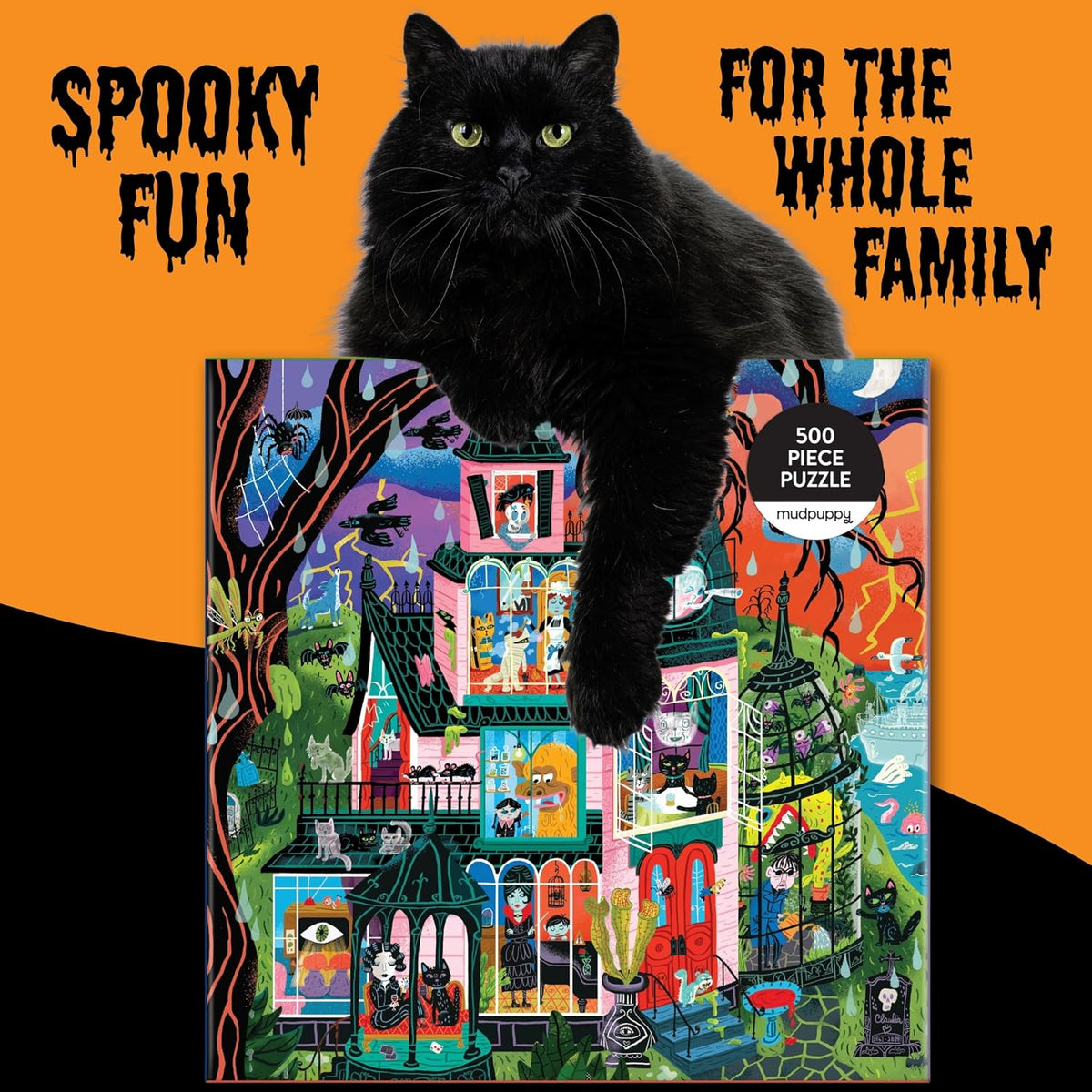Family Monster Mansion 500 Piece Puzzle