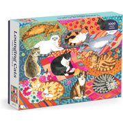 Lounging Cats 1000 Piece Puzzle - Just Fabulous Palm Springs