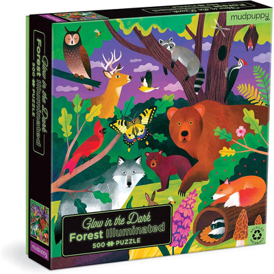 Forest Glow-In-The-Dark Puzzle, 500 Pieces