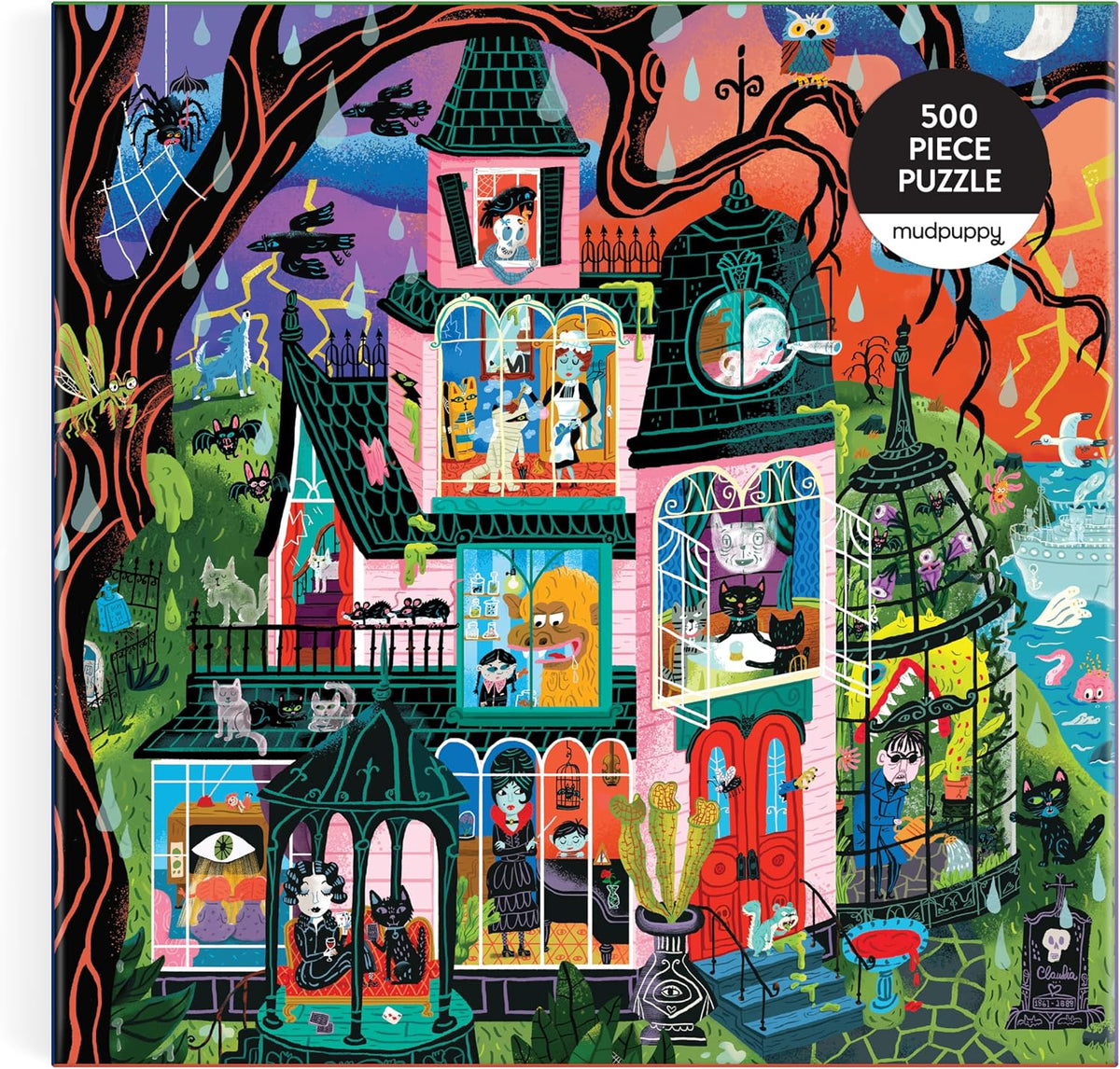Family Monster Mansion 500 Piece Puzzle