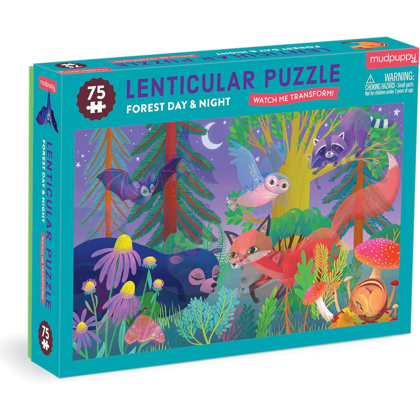 Forest Day & Night 75 Piece Lenticular Puzzle