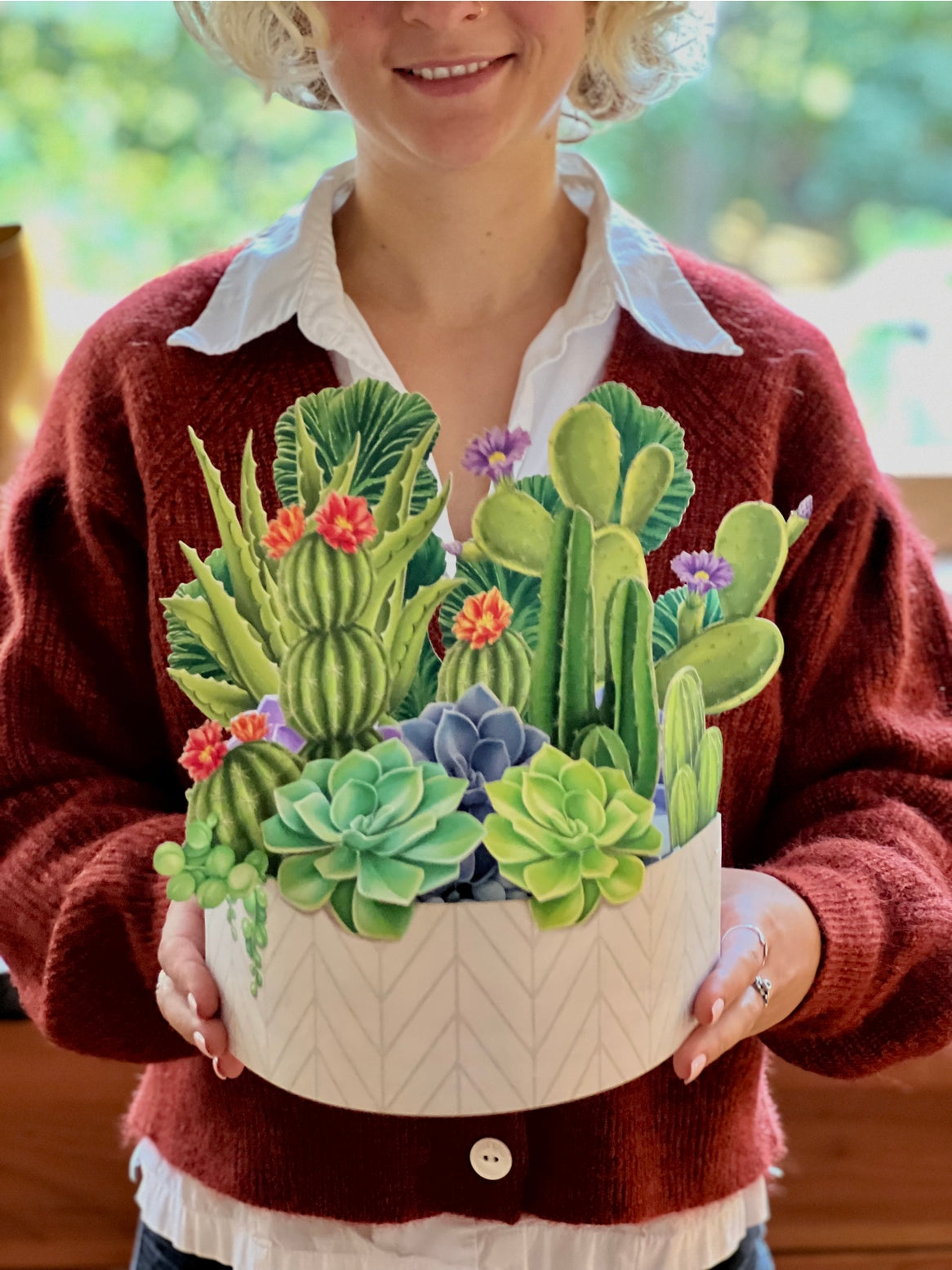 Cactus Garden Pop Up Card