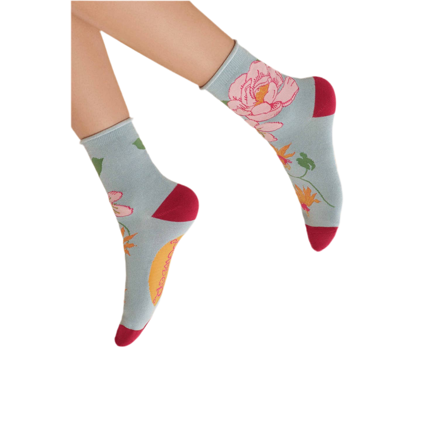 Ice Tropical Flora Ankle Socks