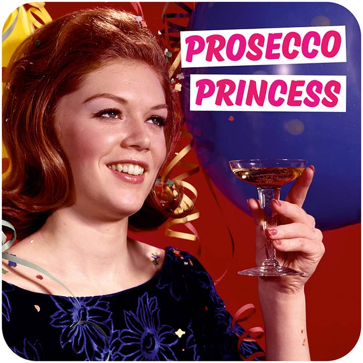 Prosecco Princess Coaster - Just Fabulous Palm Springs