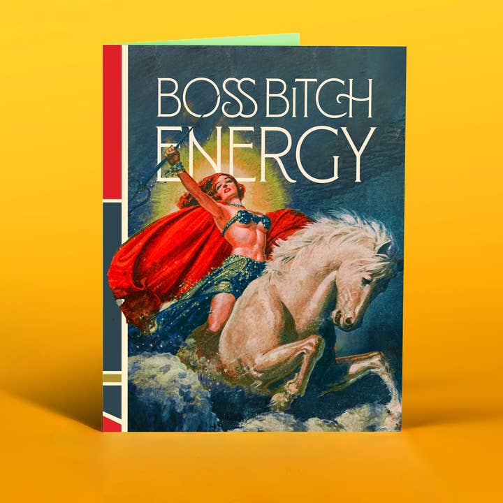 Boss Bitch Energy Greeting Card