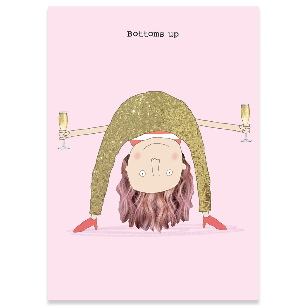 Bottoms Up Birthday Card
