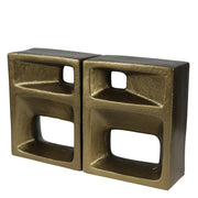 Teca Brass Bookends