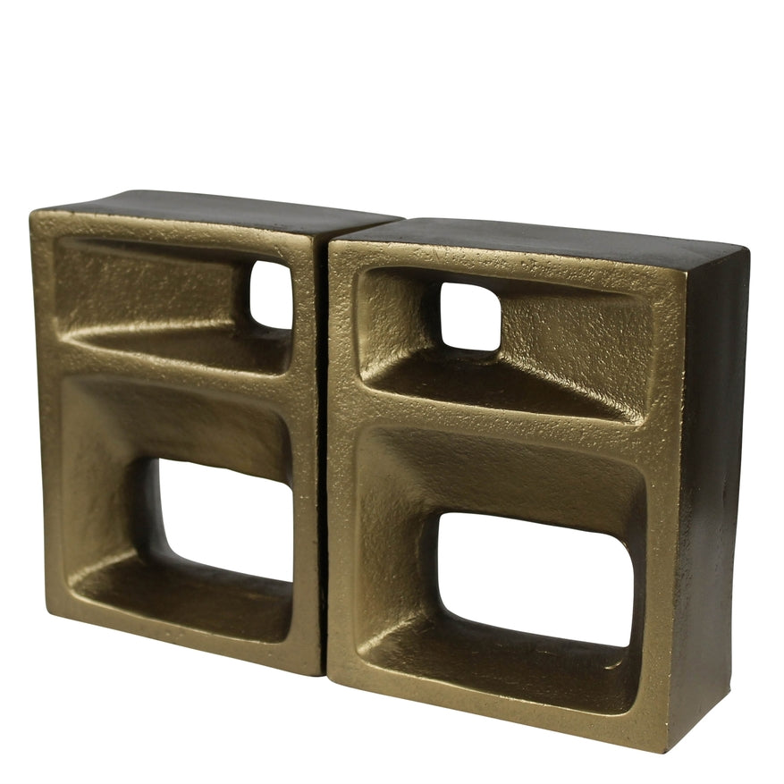 Teca Brass Bookends