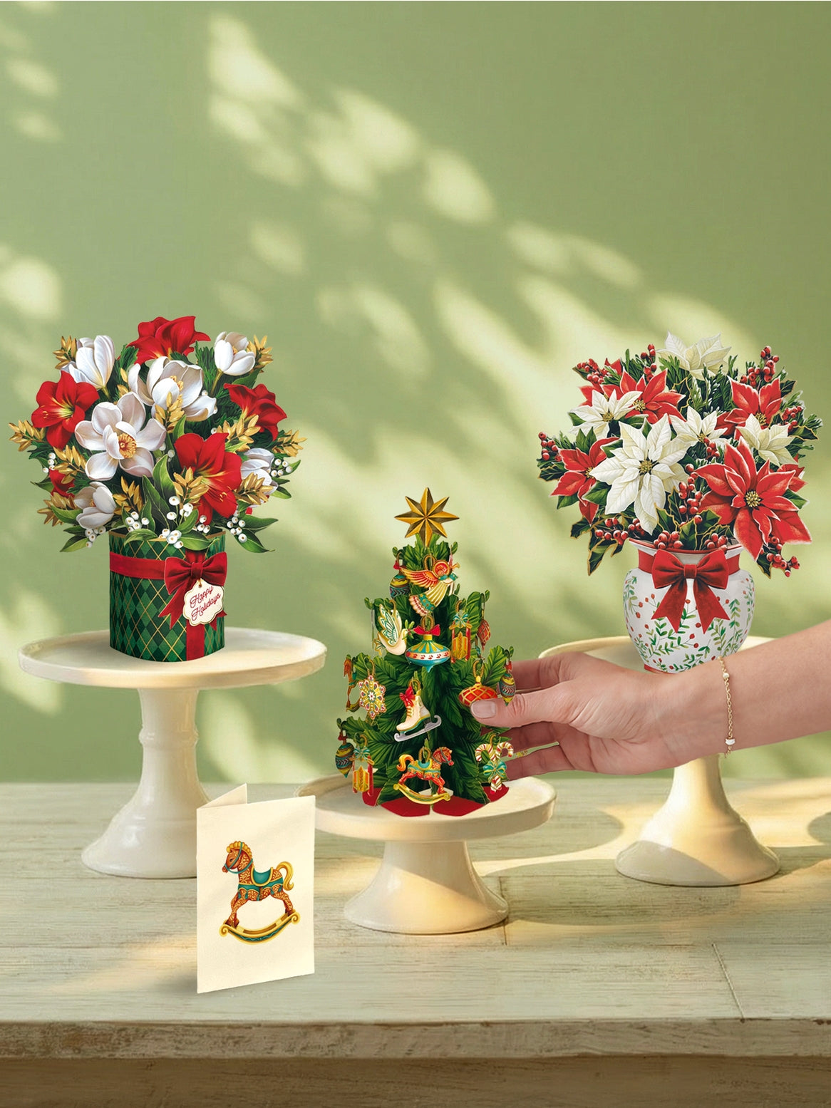 Season's Greetings (Mini Set of 3) Pop Up Card
