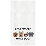 Less People More Dogs Kitchen Towel