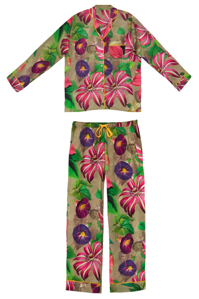 Oversized Botanicals Pajamas