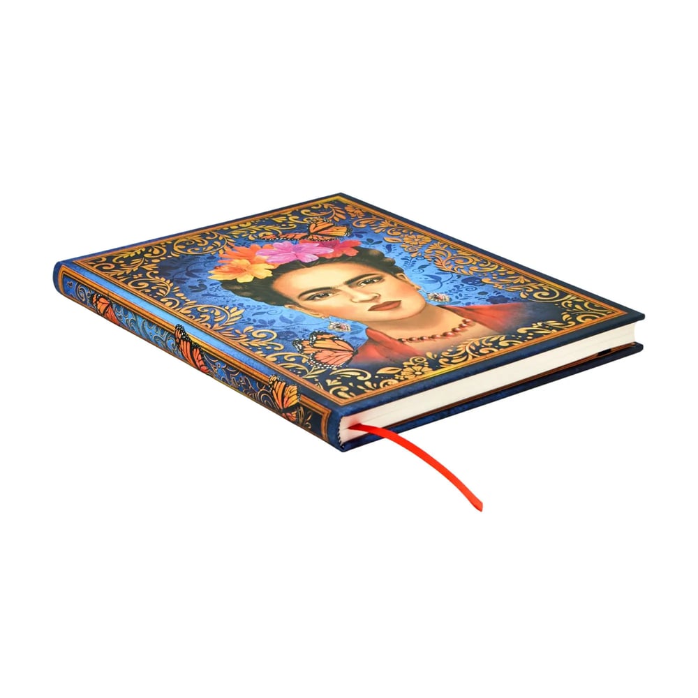 Frida Kahlo Colourful Portrait Ultra Lined Hardcover