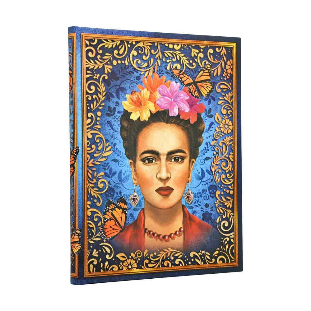 Frida Kahlo Colourful Portrait Ultra Lined Hardcover