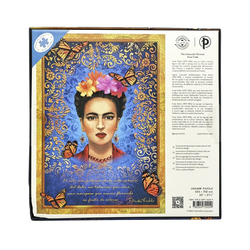 Frida Kahlo Colourful Portrait Puzzle 1000 PC