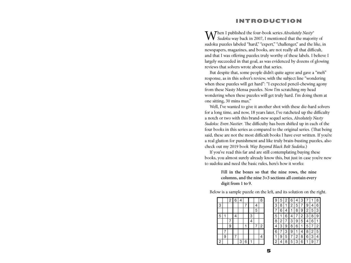 Absolutely Nasty Sudoku: Even Nastier - Level 4 - Just Fabulous Palm Springs