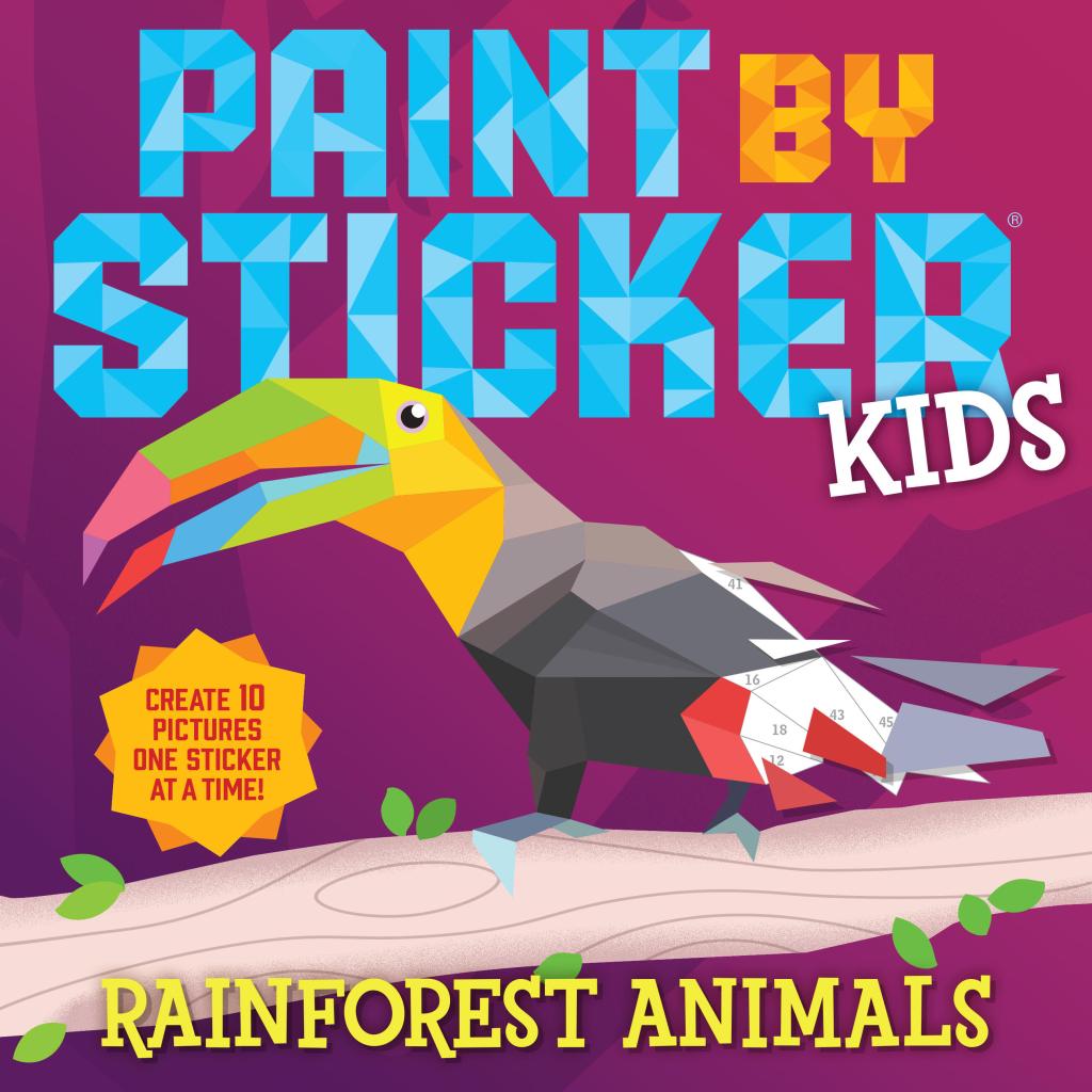 Paint By Sticker Kids: Rainforest Animals - Just Fabulous Palm Springs