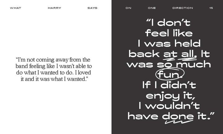 What Harry Says