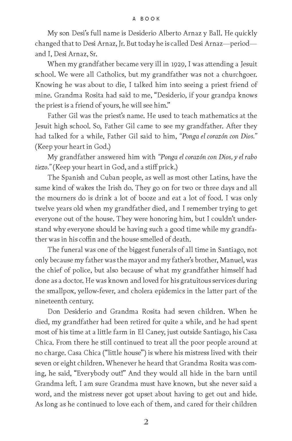 A Book By Desi Arnaz - Just Fabulous Palm Springs