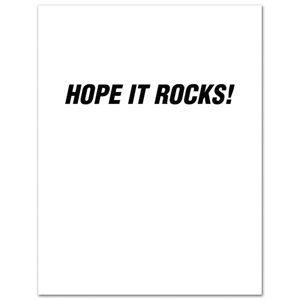 Card: Hope Your Birthday Rocks