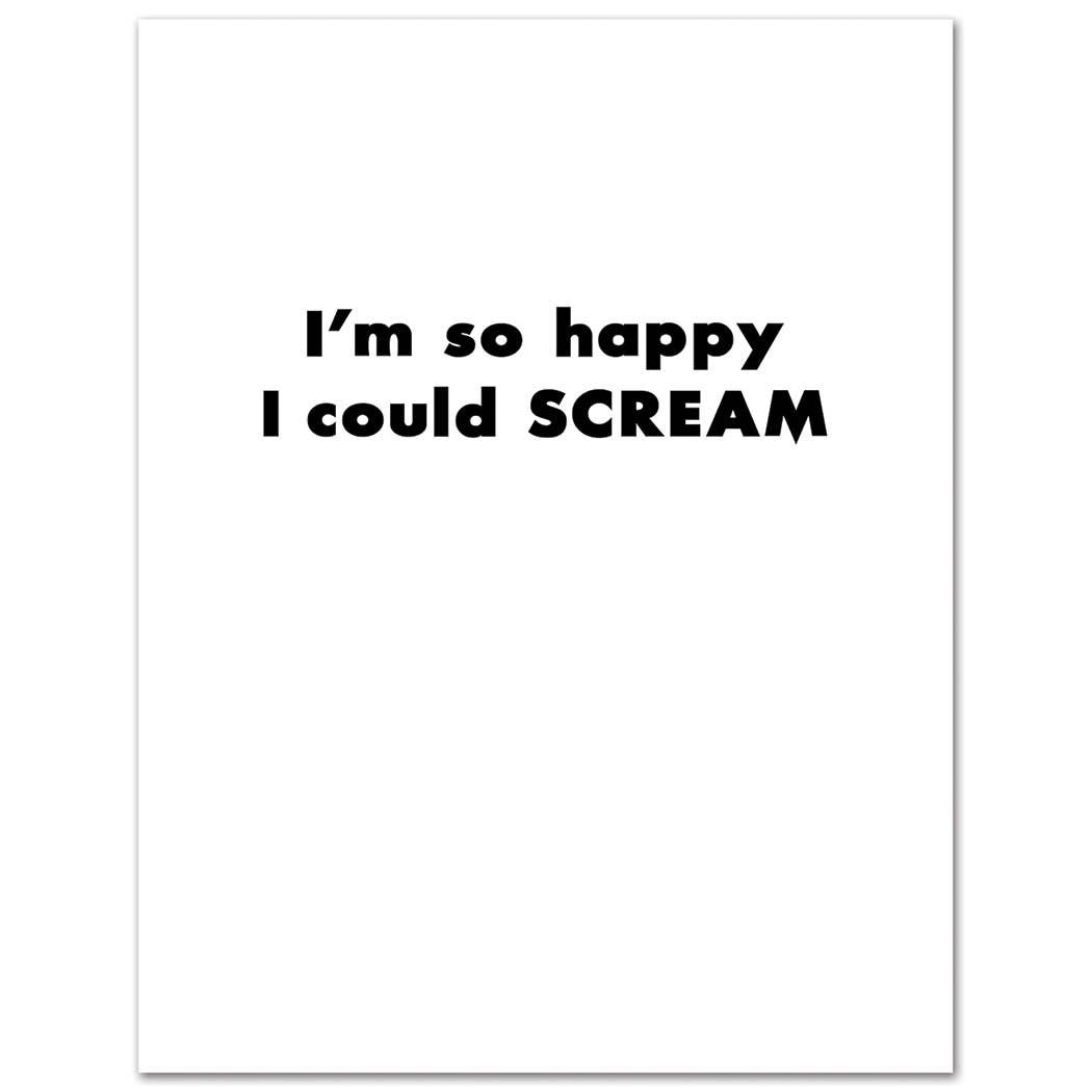 Card: Scream It's Your Birthday - Just Fabulous Palm Springs