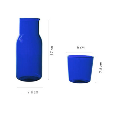 Multi-Use Glass Bottle - Blue