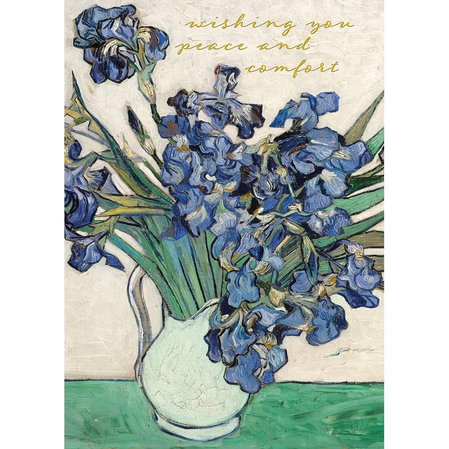 Van Gogh Irises Sympathy Greeting Card - Just Fabulous Palm Springs
