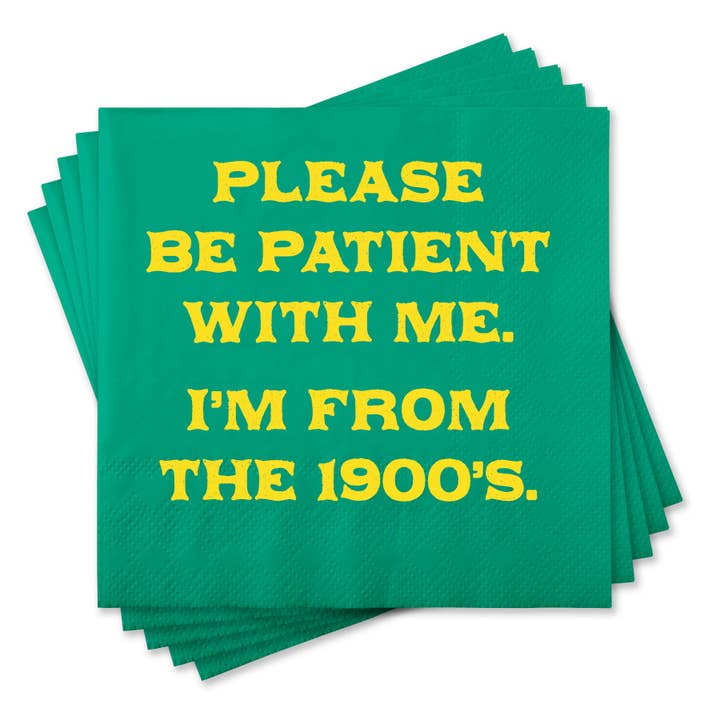 Please Be Patient Cocktail Napkins - Just Fabulous Palm Springs