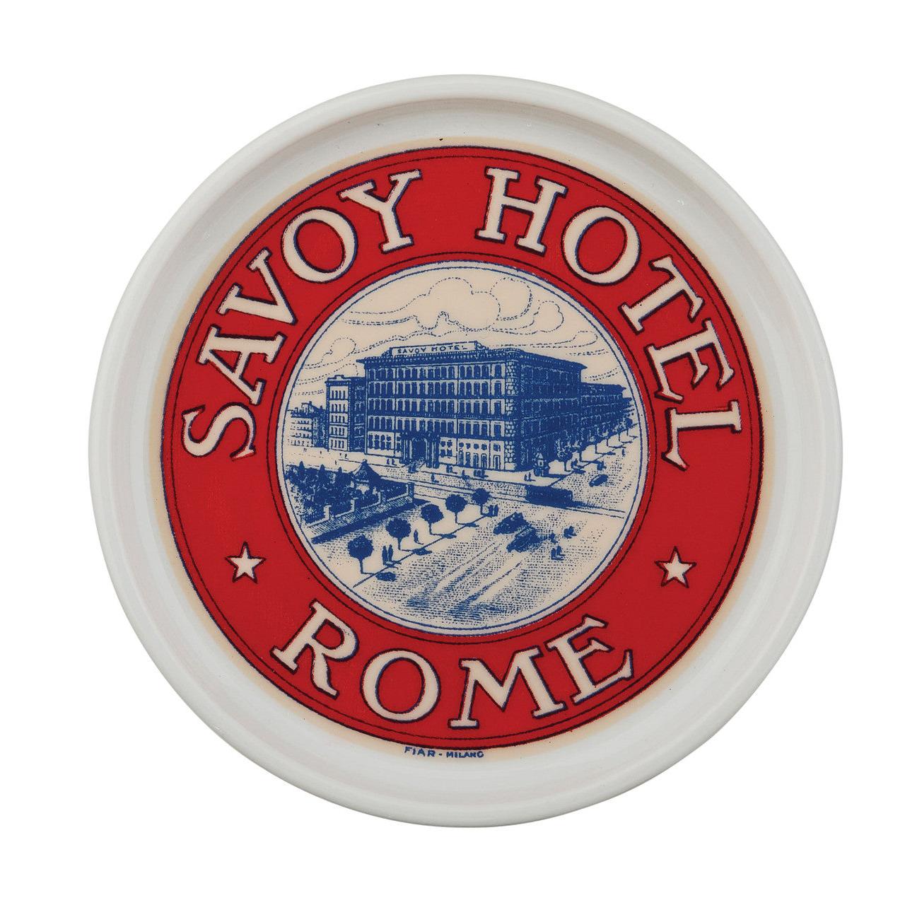 The Grand Tour Italy Savoy Hotel Coaster