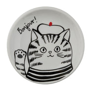 The Grand Tour Paris Bonjour Cat Dish - Just Fabulous Palm Springs