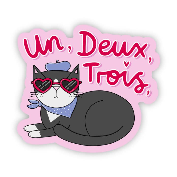Un, Deux, Trois Cat Sticker