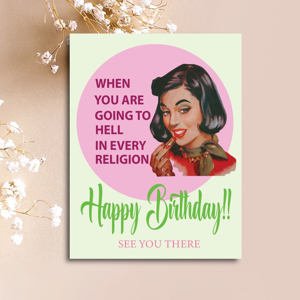 To Hell Birthday Card