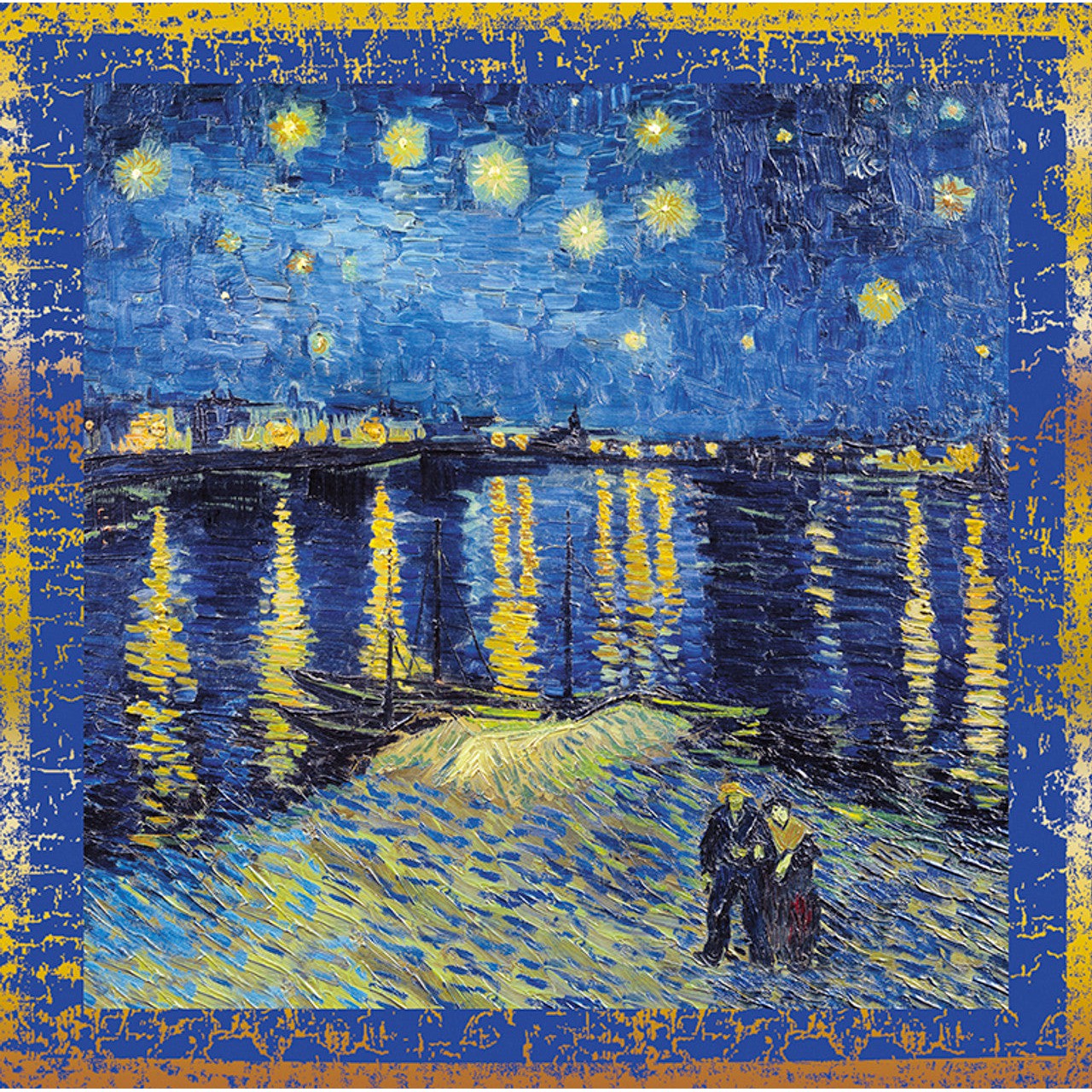 Starry Night Over The Rhone By Vincent Van Gogh Greeting Card