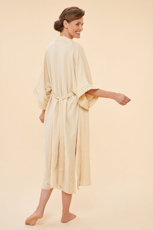 Organic Cotton Retreat Gown - Coconut