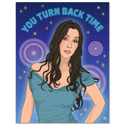 Card: Cher Turn Back Time Birthday Card - Just Fabulous Palm Springs