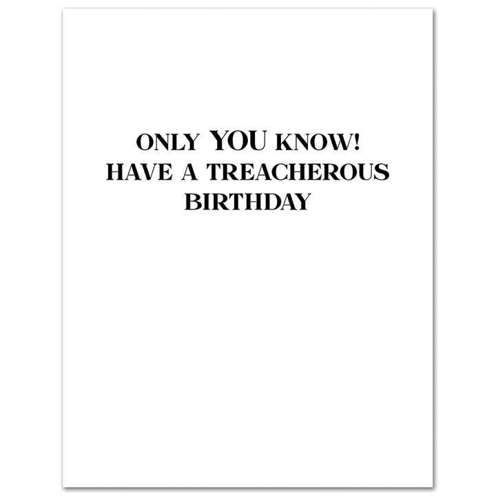 Card: Traitors Birthday