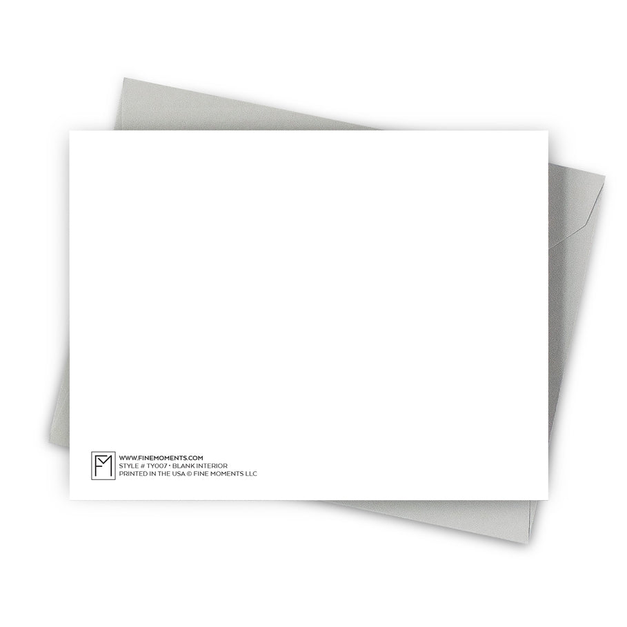 Bold Modern Foil Thank You Greeting Card
