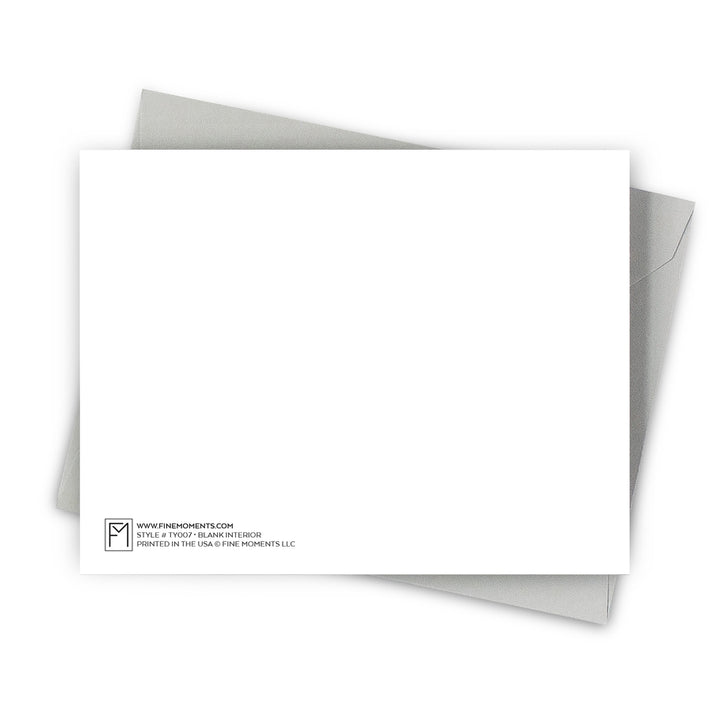 Bold Modern Foil Thank You Greeting Card
