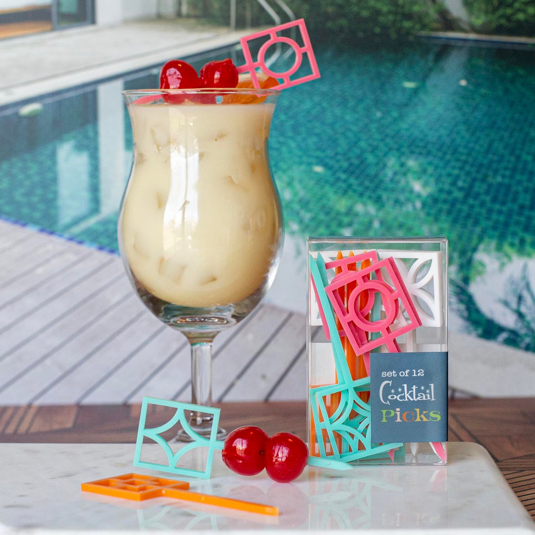 Breeze Block Cocktail Pick Set